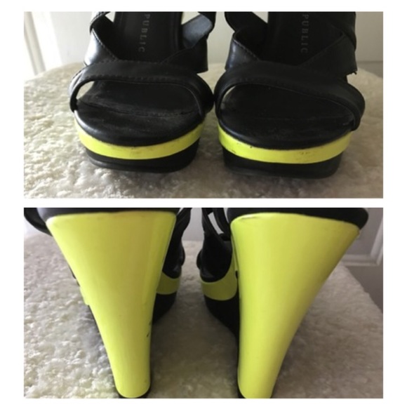 Black and Green Rr Heather Wedges - Picture 5 of 7